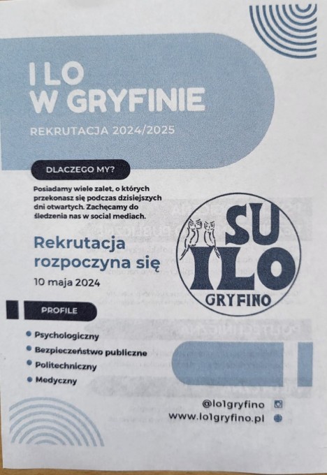 Dni otwarte LO w Gryfinie