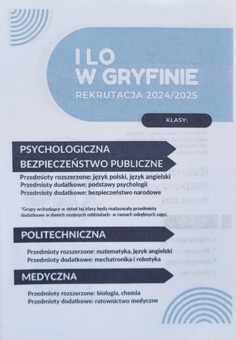 Dni otwarte LO w Gryfinie