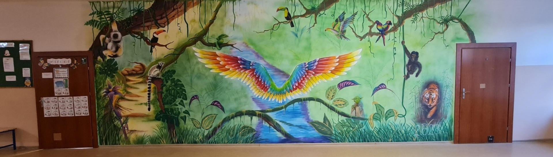 Mural w darze dla&nbsp;szkoły 